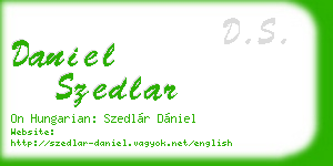 daniel szedlar business card