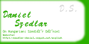 daniel szedlar business card